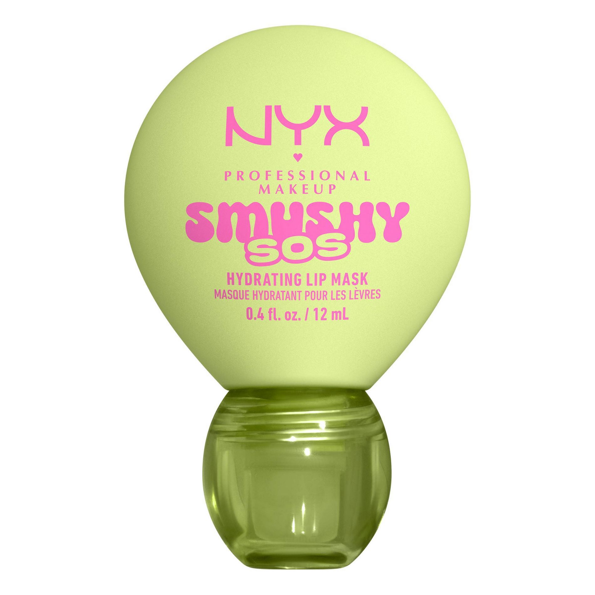 NYX Professional Makeup Smushy SOS Hydrating Lip Mask, Tinted Lip Balm with Hyaluronic Acid - Green Sereni - 0.4 fl oz