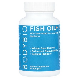 BodyBio Fish Oil+, 60 Softgels - 1 of 2