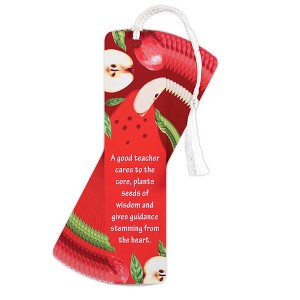 Dicksons BKMV-398 Good Teacher Apple Red 6 x 1.5 Inch Paper and Tassel Place Keeper Bookmark Pack of 12 - 1 of 2