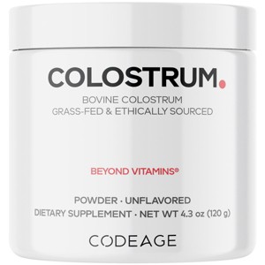 Codeage Grass-Fed Bovine Colostrum Powder Supplement, Grass-Fed Ethically Sourced, Immunoglobulin-Rich Prized First Milk - 4.3 oz - 1 of 4