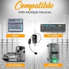 Pyle UHF Wireless Microphone System, Handheld and Lavalier Mics, LED Display, 160+ ft. Range - 2 of 4