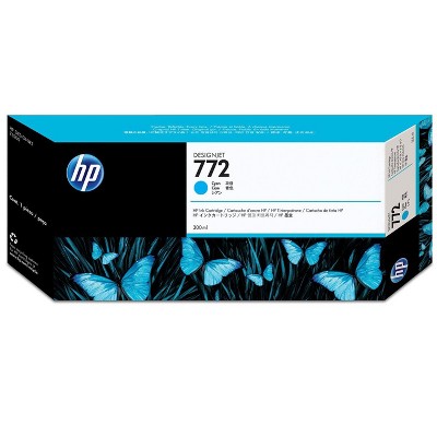 HP Inc. 772 300-ml Cyan DesignJet Ink Cartridge, CN636A