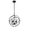 Elegant Lighting Wallace 4 light Matte Black Pendant - 3 of 4