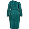 Women's Plus Size Jay Off Shoulder Dress - jade | CITY CHIC - 4 of 4