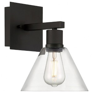 Access Lighting Port Nine 1 - Light Wall Light in  Matte Black - 1 of 4