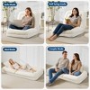 GustoWave 64.9'' 5-Position Adjustable Lazy Sofa Bed, Upholstered Human Dog Bed for Adult & Pets, Foldable Floor Lounger Chair - 4 of 4