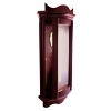 Bedford Clock Collection Weathered Chocolate Cherry Wood 25 Inch Wall Clock with Pendulum - 2 of 3