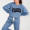 Simply Sage Market Retro Football Vibes Lightweight Garment Dyed Sweatshirt - 2 of 4
