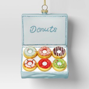 Christmas Glass Donut Box Ornament - Wondershop™ - 1 of 3