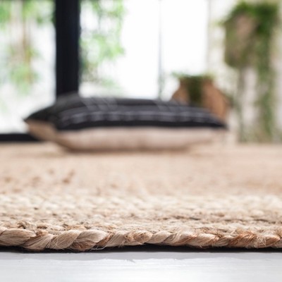 Ivory and Natural Hand-Knotted Jute 3 x 5 ft. Area Rug