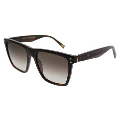 Marc Jacobs Zy1 Unisex Rectangle Sunglasses Havana Medium 54mm : Target
