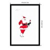 Amanti Art Santa and Robin (Falconry) by George Adamson Wood Framed Wall Art Print 18 in. x 25 in. - 4 of 4