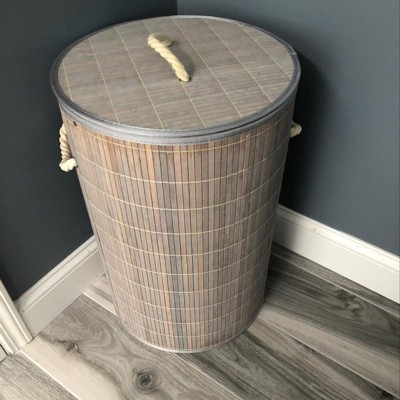 Home Basics Collapsible Laundry Basket, Grey : Target