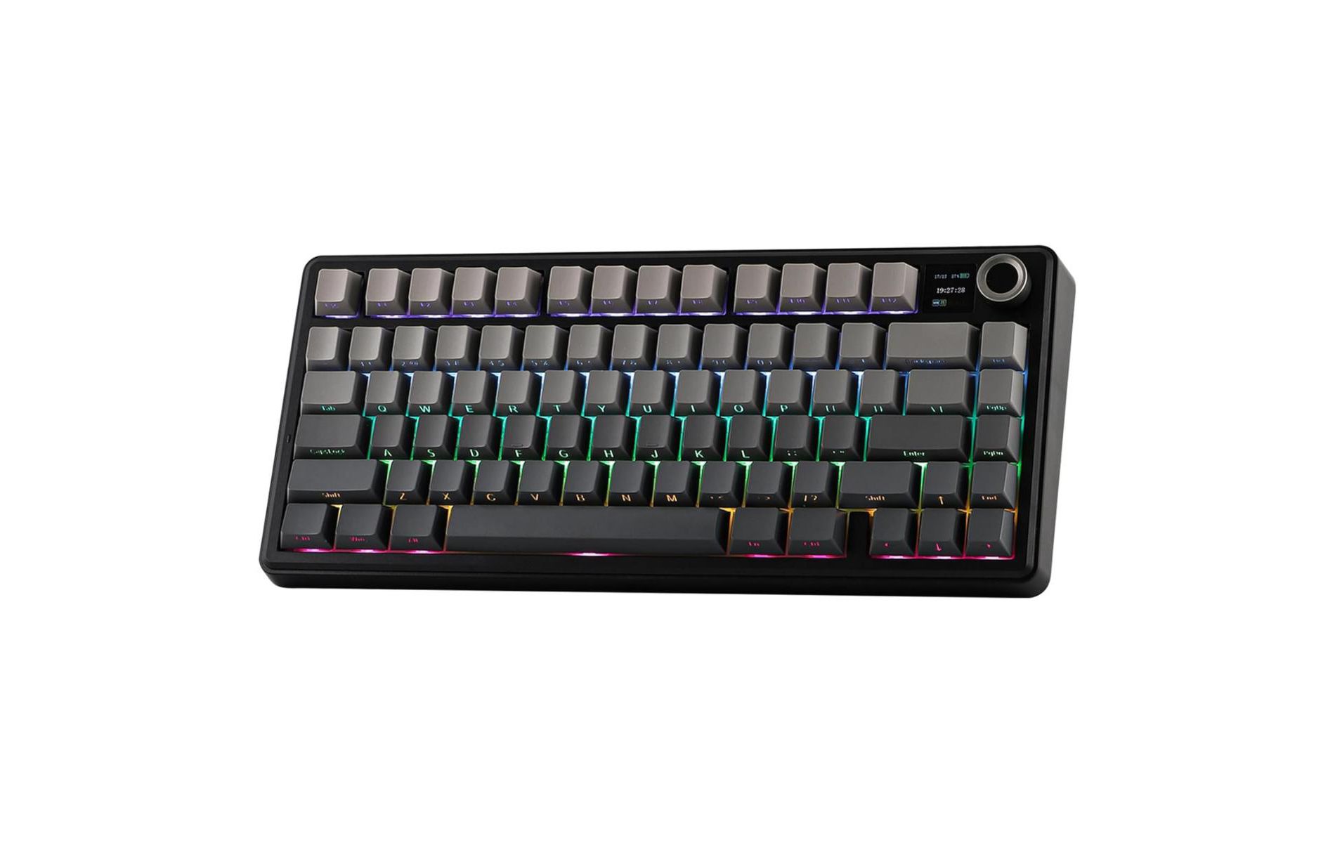 AULA F75 Max, 81-Key, Wireless, Hot Swappable, Mechanical Gaming Keyboard, RGB, Knob, 4000 mAH Battery, Digital Screen