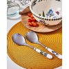 Portmeirion Botanic Garden Set of 2 Salad Servers, 10 Inch Salad Serving Set, Azalea and African Lily Motifs, Made from Stainless Steel and Porcelain - 3 of 4