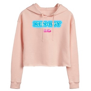 Women's - Barbie - Kenrgy Blue Cropped Graphic Hoodie - 1 of 3