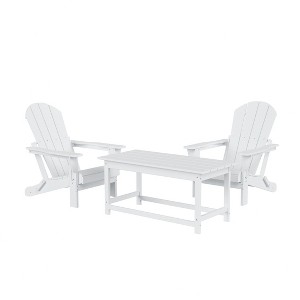 WestinTrends  3-Piece Outdoor Paio Adirondack Conversation Set - 1 of 4