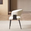 Gaoyangjiaju 18.89 inch leather upholstered dining chair with metal frame and high-density foam padding - 4 of 4