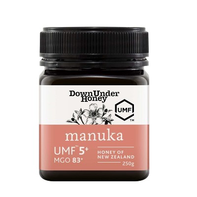 DownUnder Honey UMF 5+ Manuka Honey (MGO 83+) 250g