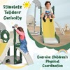 VYNXARIA 5 - in - 1 Yellow - Hued Self - Standing Toddler Climbing Slide & Swing Set with Telescope - 3 of 4