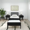 Plank+Beam Scandinavian Twin Bed Frame with Headboard, Solid Wood Platform Bed for Adults - 2 of 4