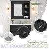 Vynxaria 30'' Bathroom Vanity with Top Sink, Modern Bathroom Storage Cabinet with 2 Drawers and a Tip-out Drawer - 4 of 4