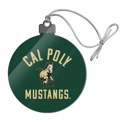 Cal Poly Mustangs Logo Acrylic Christmas Tree Holiday Ornament