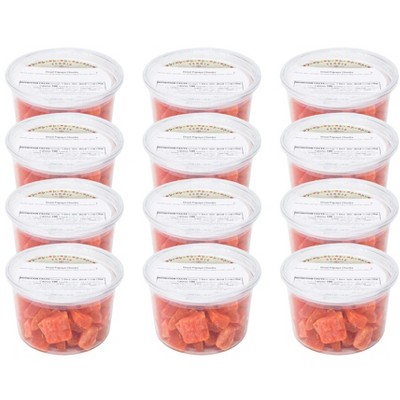Ferris Nut Co. Dried Papaya Chunks - Case of 12/10 oz