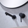BWE Single-Handle Wall Mount Bathroom Faucet in Matte Black - 3 of 4