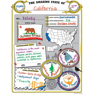 Teacher Created Resources Amazing State Poster pk, 32 Sheets
