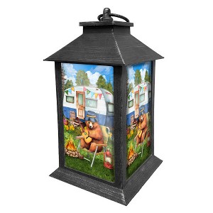 Briarwood Lane Summer Lantern 13.5" x 5.5" x 5.5" Camping Bear For Summer Lantern - 1 of 3
