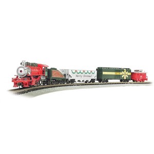Bachmann Trains - Merry Christmas Express Ready To Run Electric Train Set - N Scale - 1 of 2