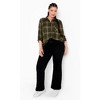 Avenue Women's Plus Size Kylee Plaid Shirt - 4 of 4