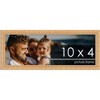 PosterPalooza | 10x4 Modern Bamboo Picture Frame, UV Acrylic, 5 Finishes - 2 of 4