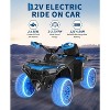 Jojoka 12V Kids Ride-on ATV,Electric 4-Wheeler for Ages 3-8,2-Speed,Parental Remote Control - 3 of 4