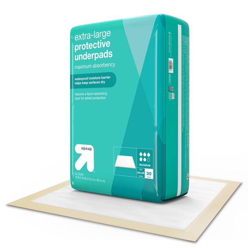 Protective Bed Underpads - Maximum Absorbency - Large/Extra Large - up & up™, 2 of 4