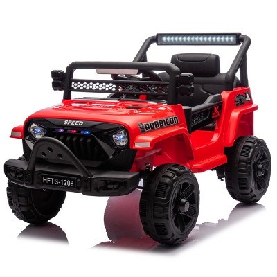 TopComfy Baby Walkers Kids Ride On Truck With Parental Oversight Four Wheel Suspension Early Education Function for Kids, Red, 33.46"*20.28"*10.24"