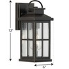 Progress Lighting Williamston 1-Light Antique Bronze Outdoor Wall Lantern with Clear Glass Shade - 2 of 4