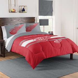 Sweet Home Collection NHL Detroit Red Wings Comforter & Pillow Sham Set - 1 of 3