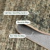 Homhougo 4x6,Runner Rug Soft Vintage Distressed Washable Rug Runners for Hallways Non-Slip Kitchen Runner Low Pile Retro Abstract Olive Brown - 2 of 4