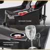 Arrowhead Outdoor Portable Folding Camping Quad Chair w/ 6-Can Cooler, Heavy-Duty Carrying Bag, Supports up to 450lbs (Charcoal Black) - 3 of 4