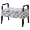 23" Wooden Arm Storage Seat - Ore International - 2 of 3