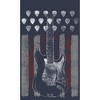 Juniors Womens Lost Gods Rock Guitar American Flag Racerback Tank Top - 2 of 4