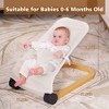 Grungis Ergonomic Baby Bouncer,Portable Foldable Baby Bouncer Seat with 3 Height Adjustments and Natural Vibrations for Babies 0-6 Months - 3 of 4