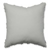 Standpoint Embroidered Square Throw Pillow Graphite - Pillow Perfect: Modern Indoor Cushion, Weather & Fade-Resistant - 3 of 4