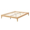 Merax 12-Inch Height Solid Bamboo Platform Bed Frame with Wooden Slats & Metal Support, Full, Natural - 4 of 4