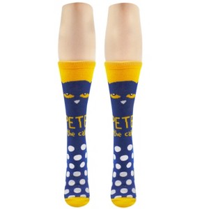 Pete the Cat Adult Polka Dot Crew Socks - 1 of 3