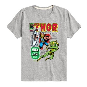 Boys' - Marvel - Thor Retro Comic Book Cover Short Sleeve Graphic T-Shirt - 1 of 4