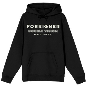 Foreigner Double Vision World Tour 1978 Adult Black Graphic Hoodie - 1 of 3