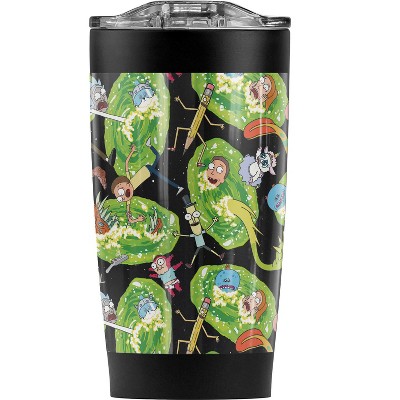 Rick And Morty Portal Mayhem Steel Tumbler 20oz Coffee Travel Mug